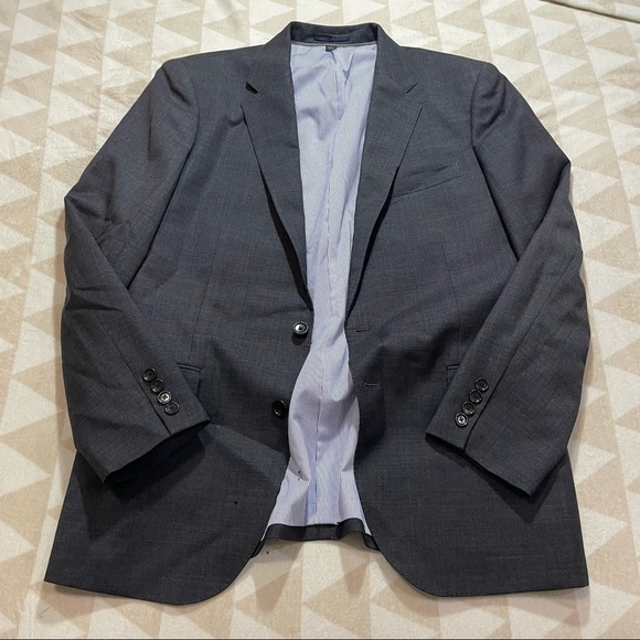 J crew ludlow slim fit suit jacket Italian stretch wool charcoal - Picture 5 of 6